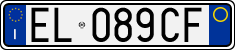 License plate of Italy, Cars (1994 year series)