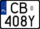 License plates of Poland, Special vehicles and motorcycles