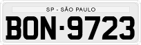 License plate of Brazil, Private owners (1990)