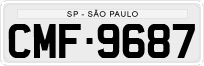 License plate of Brazil, Private owners (1990)