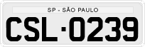 License plate of Brazil, Private owners (1990)
