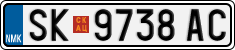 License plate of North Macedonia, Regular plates (2012)