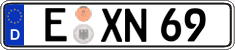 German license plate, Regular plates