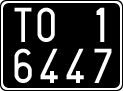 License plate of Italy, Cars (1927 year series)