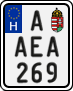 license plates of Hungary, Regular plates (2022)