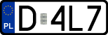 License plates of Poland, Regular car plates