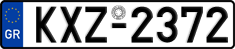 License plate of Greece, Cars