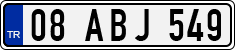 License plate of Turkey, Regular plates