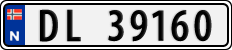License plate of Norway, Cars