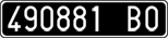 License plate of Italy, Cars (1927 year series)