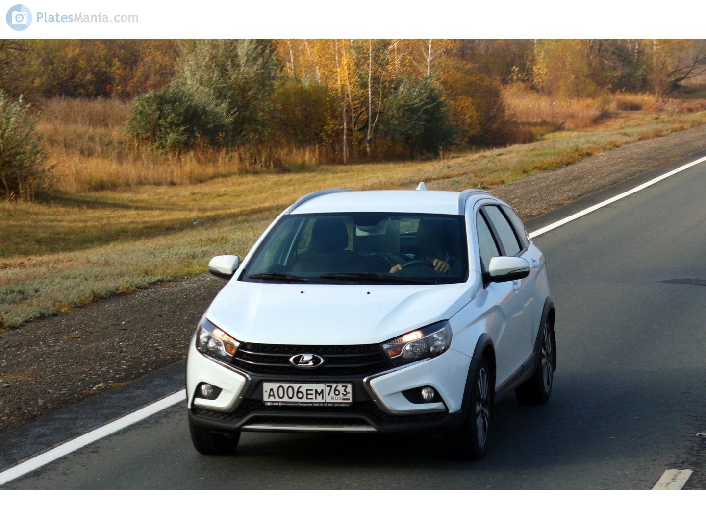 а 006 ем 763, Lada (VAZ) Vesta 1st gen SW Cross (GFK), 2017–2022