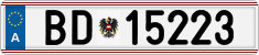 License plate of Austria, Official services and consulates