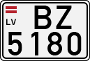 License plate of Latvia, Regular car plates