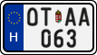 license plates of Hungary, Oldtimers (2022)
