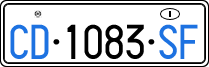 License plate of Italy, Diplomatic