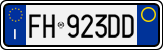 License plate of Italy, Cars (1994 year series)
