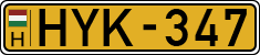 license plates of Hungary, Commercial vehicles (1990)