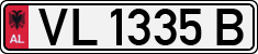 License plate of Albania, Cars (1993)