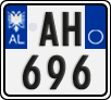 License plate of Albania, Motorcycles (2011)