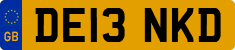 License plate of the United Kingdom, 2001 year system