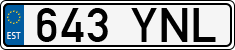 License plate of Estonia, Regular car plates