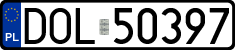 License plates of Poland, Regular car plates