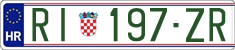 License plate of Croatia, Foreign citizens and enterprises