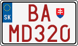License plate of Slovakia, Dealer