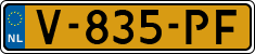 License plate of the Netherlands, Light Commercial Vehicles (1994 system)