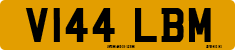 License plate of the United Kingdom, 1983 year system