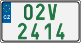 License plate of the Czech Republic, Oldtimers (2001)