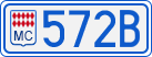 License plate of Monaco, Cars