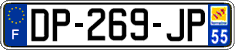 French license plate, SIV (ordinary)