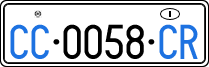 License plate of Italy, Diplomatic