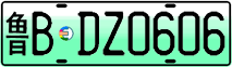 License plate of China, Electric vehicles