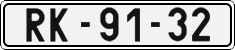 License plate of the Czech Republic, Cars (1960)