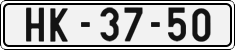 License plate of the Czech Republic, Cars (1960)