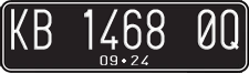 License plate of Indonesia, Regular plates