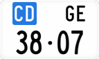 License plate of Switzerland, Diplomatic