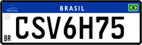 License plate of Brazil, Private owners (Mercosul)