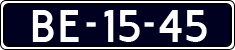 License plate of the Netherlands, Imported oldtimers (commercial vehicles)