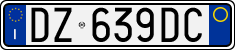 License plate of Italy, Cars (1994 year series)