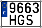 License plates of Spain, Ordinary (2000)