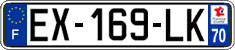 French license plate, SIV (ordinary)