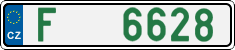 License plate of the Czech Republic, Dealer (2001)