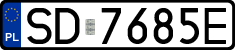 License plates of Poland, Regular car plates
