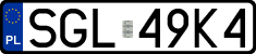 License plates of Poland, Regular car plates