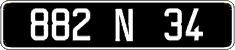 French license plate, FNI