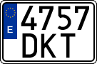 License plates of Spain, Ordinary (2000)