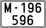 License plates of Spain, 1900 year series